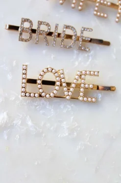 Haarspange mit Perlen-Pavé-Fassung 