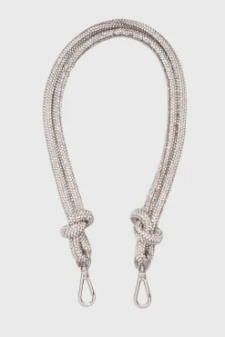Handtaschen-Riemen – Knot Strap Crystal Silver |>Weat New