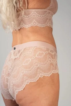 High-Waist Spitzenslip in Nude><noscript><img width=