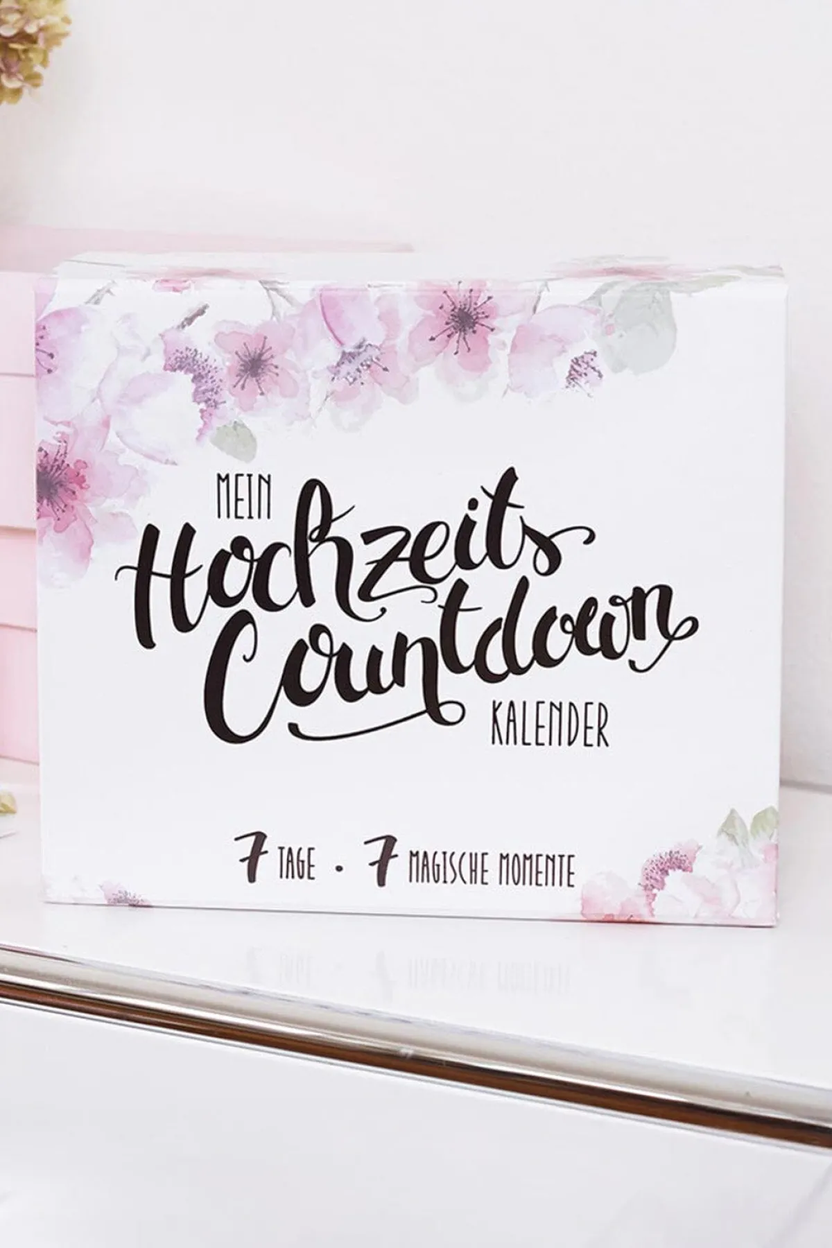 Hochzeits-Countdown-Kalender™ mit Silber-Armband und Strumpfband>Hochzeitscountdown Clearance