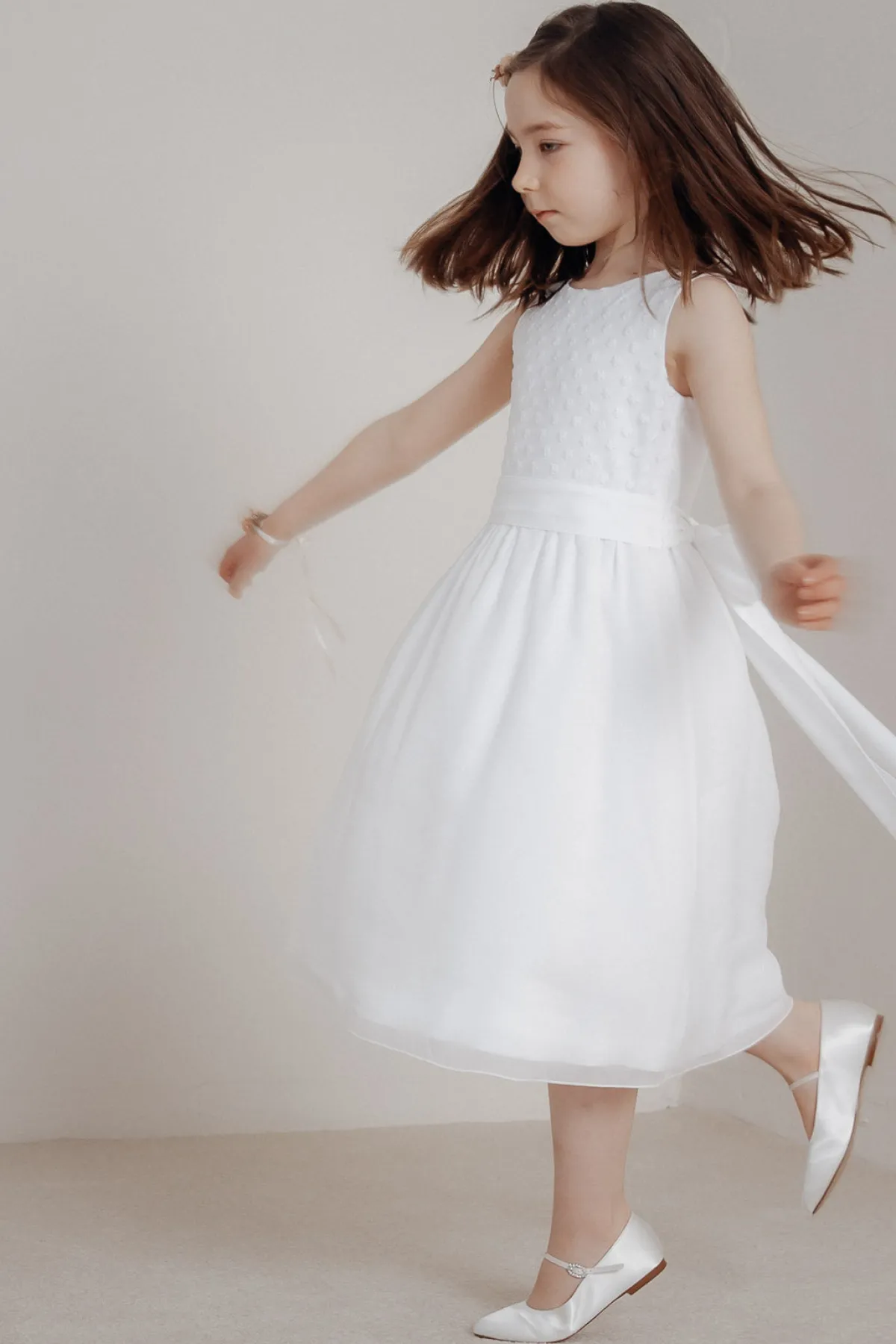 Kinderkleid mit Chiffonrock>miolilou New