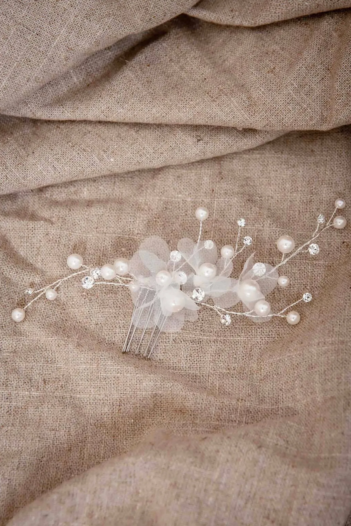 Kleiner Braut Haarkamm mit Verzierung>Weise Clearance