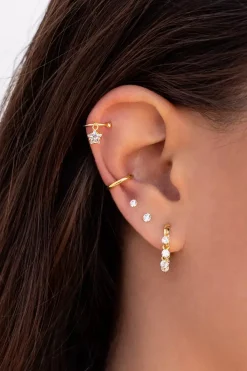 Kleiner Ear Cuff, Ohrmanschette mit glatter Oberfläche><noscript><img width=