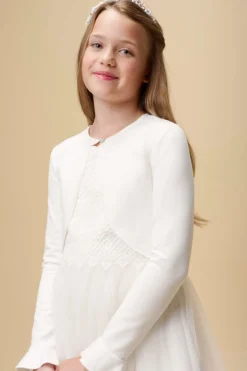 Kommunion-Mädchenjacke mit Volants>Weise Online