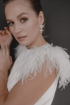 Kristallbesetzte Braut Ohrringe – Modernist>Juvelan Sale