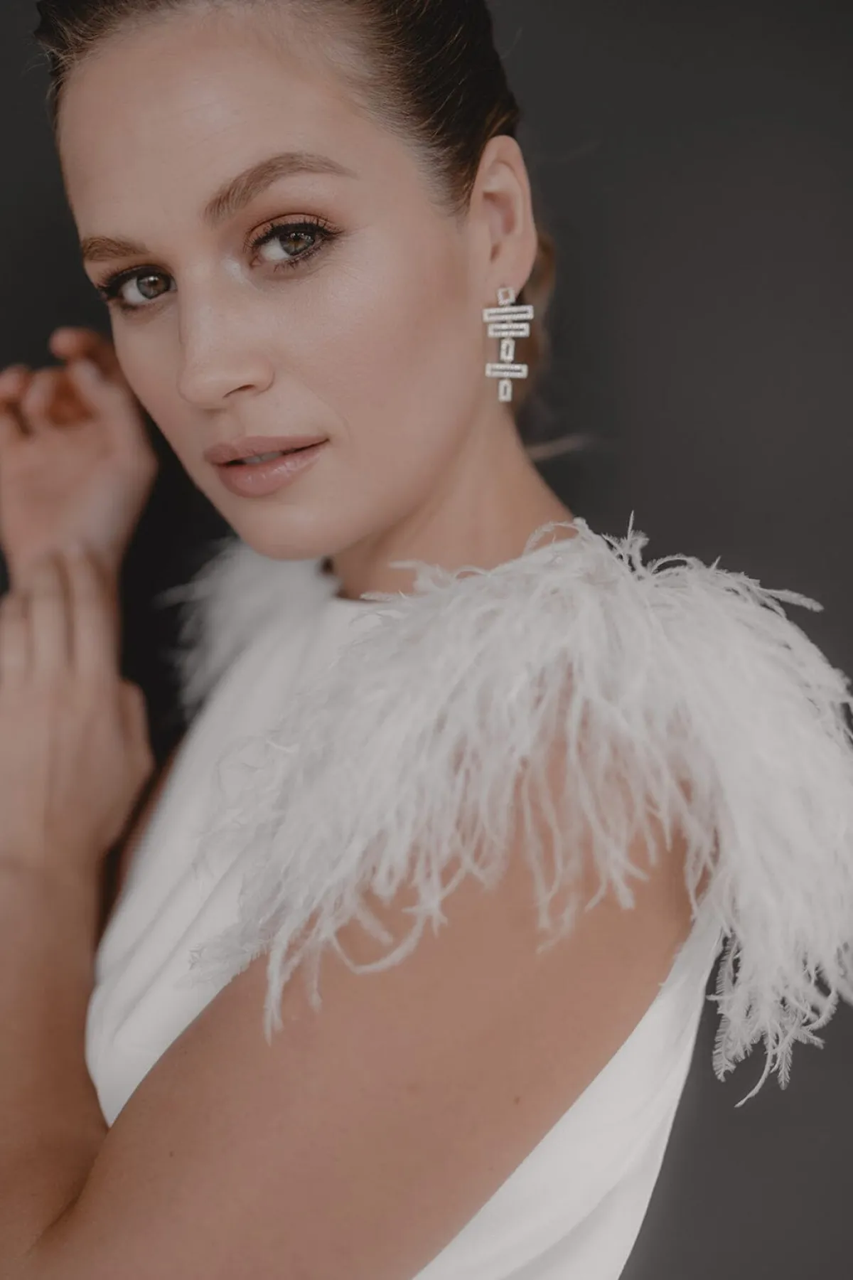 Kristallbesetzte Braut Ohrringe – Modernist>Juvelan Sale