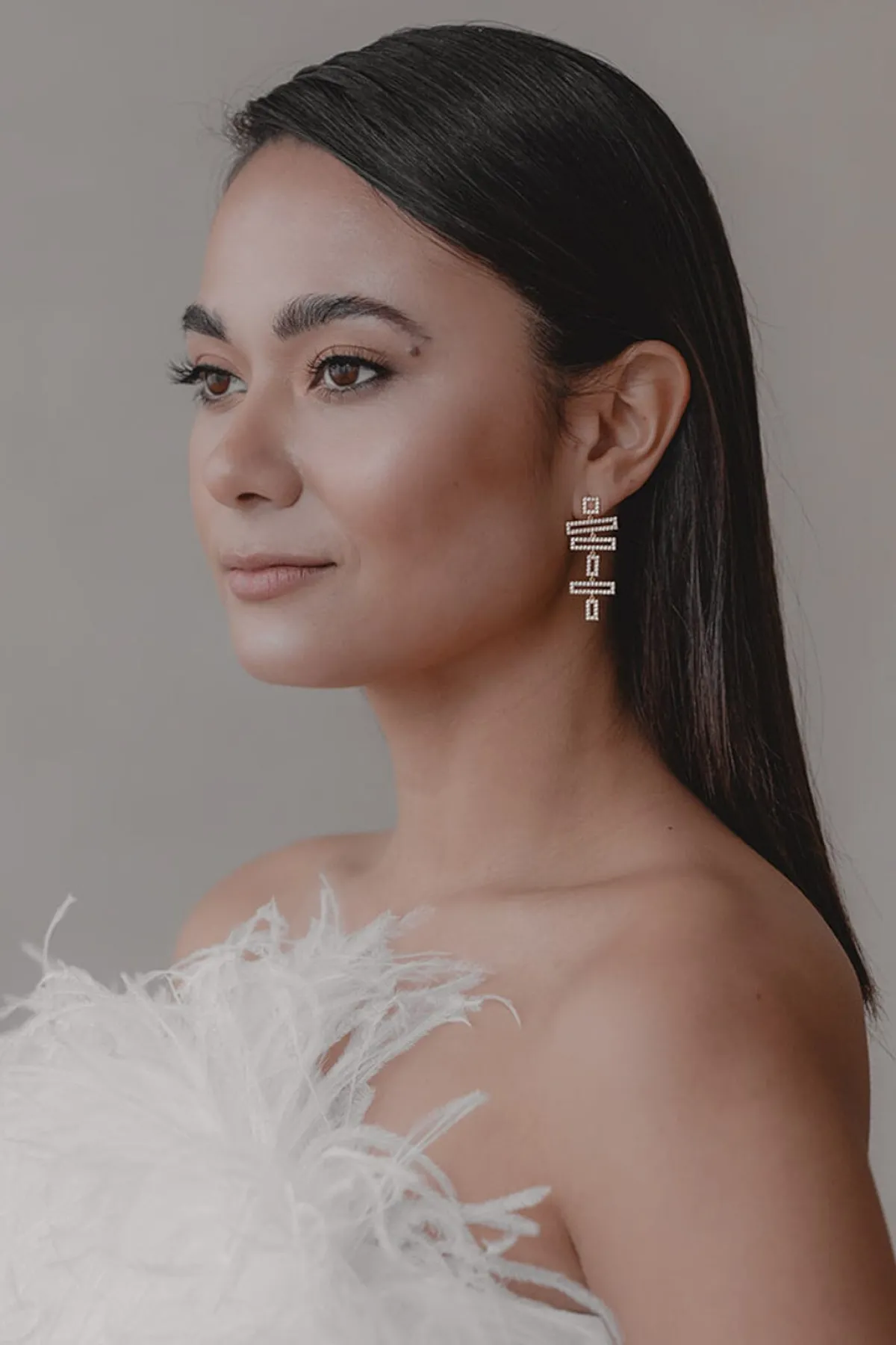 Kristallbesetzte Braut Ohrringe – Modernist>Juvelan Sale