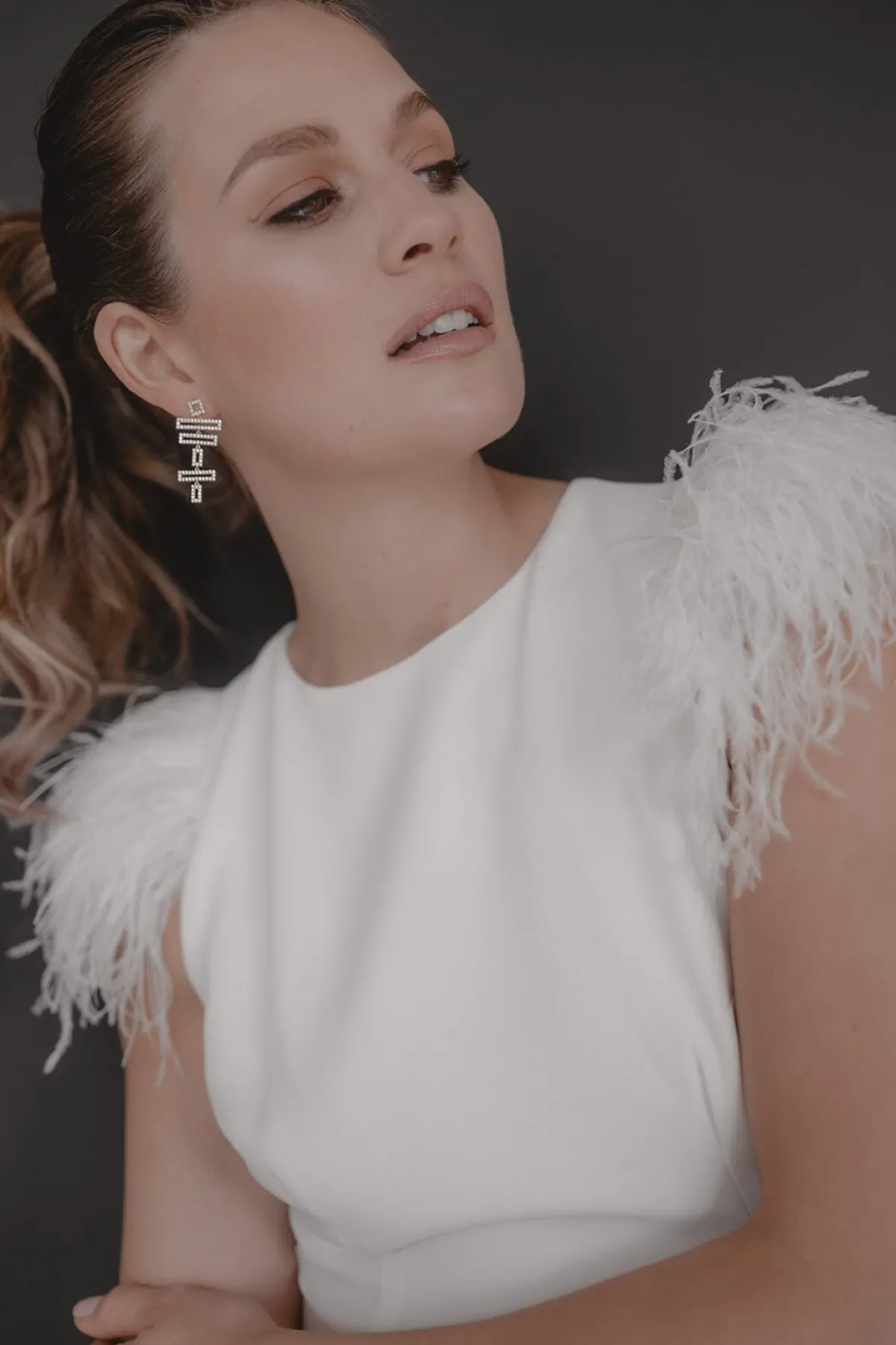 Kristallbesetzte Braut Ohrringe – Modernist>Juvelan Sale