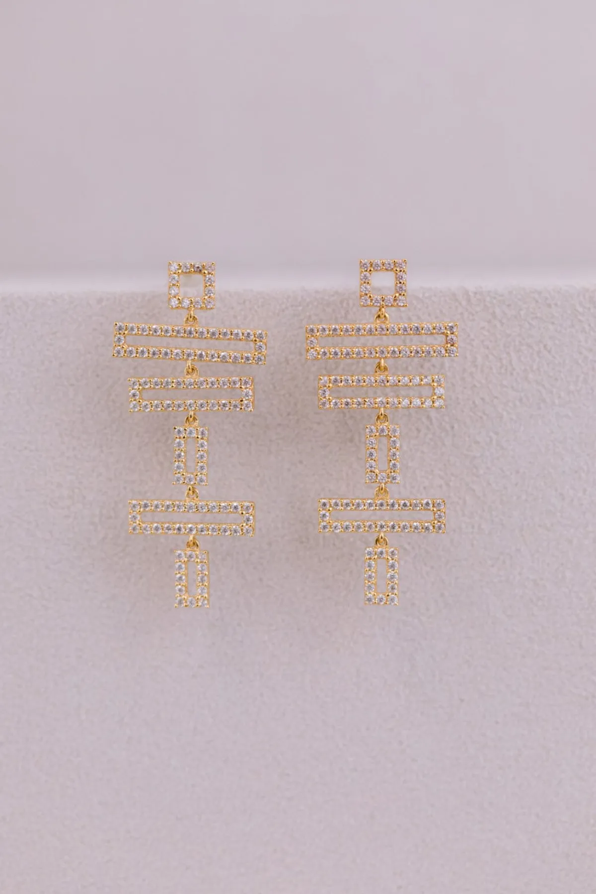 Kristallbesetzte Braut Ohrringe – Modernist>Juvelan Sale