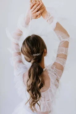 Kristallpavé-Haarpin "Bride">Untamed Petals