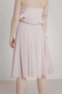 Kurzer Chiffonrock – Tulpa Rosé><noscript><img width=