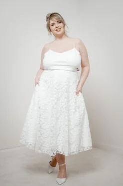 Kurzes Plus Size Braut Top – Corie crop Curvy>noni Clearance