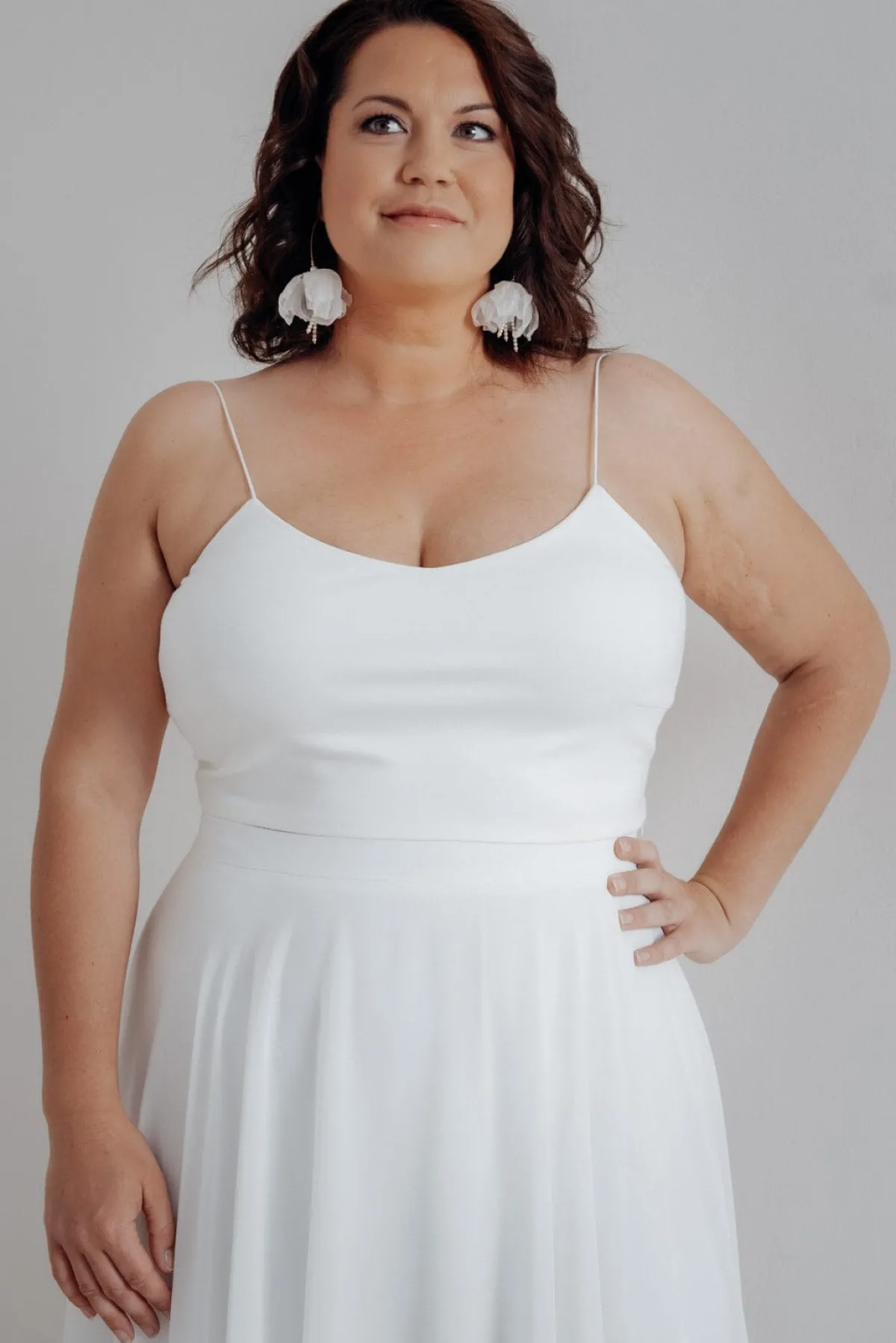 Kurzes Plus Size Braut Top – Corie crop Curvy>noni Clearance