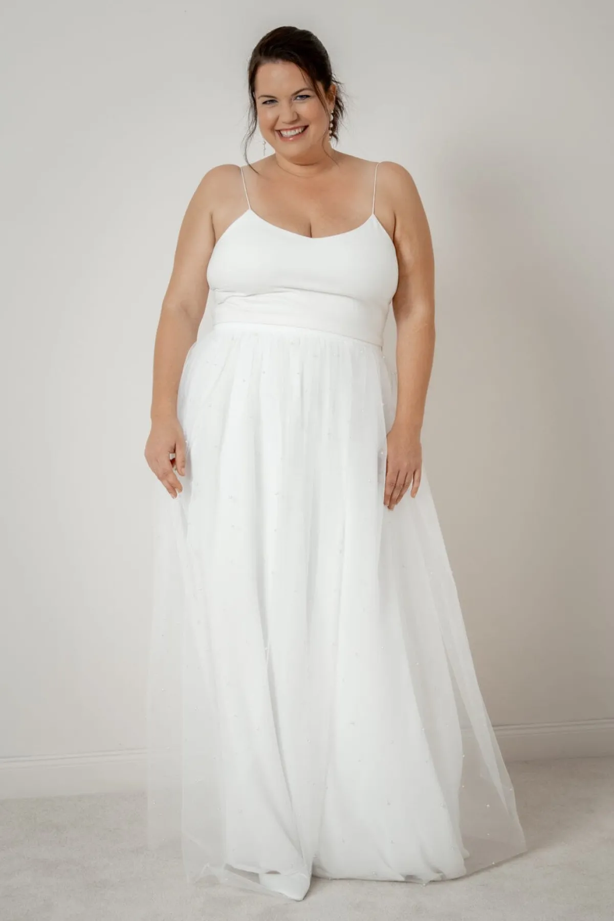 Kurzes Plus Size Braut Top – Corie crop Curvy>noni Clearance