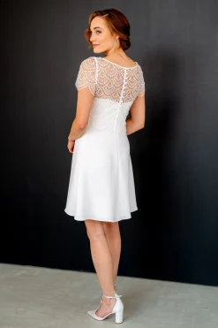 Kurzes Slip Dress in Ivory – Mirel noni One>Rembo Styling Hot