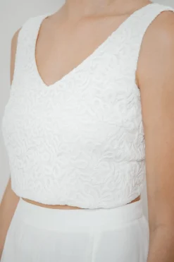 Kurzes Spitzen-Braut Top – Timea><noscript><img width=