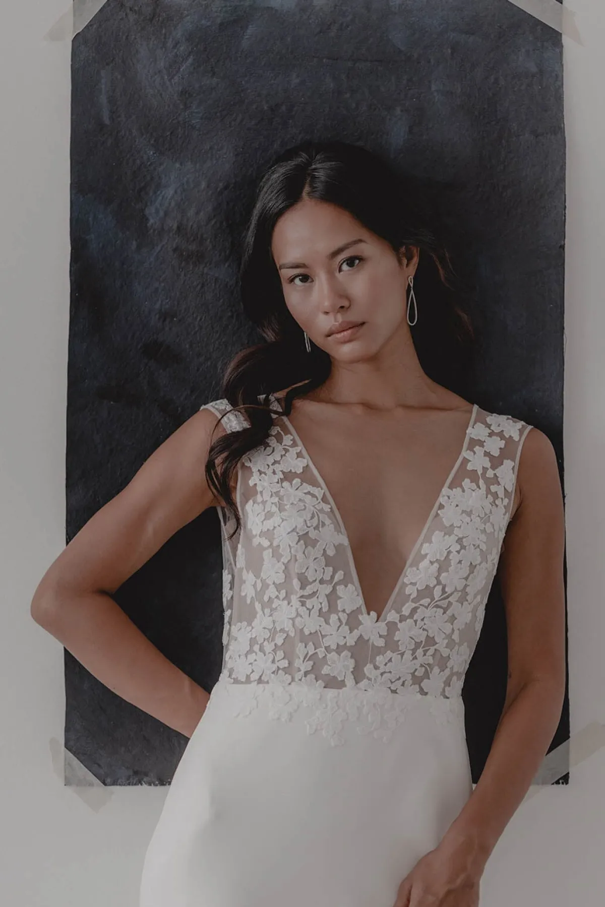 Lange Kristall-Ohrhänger in Tropfenform – Felicity>Juvelan Discount