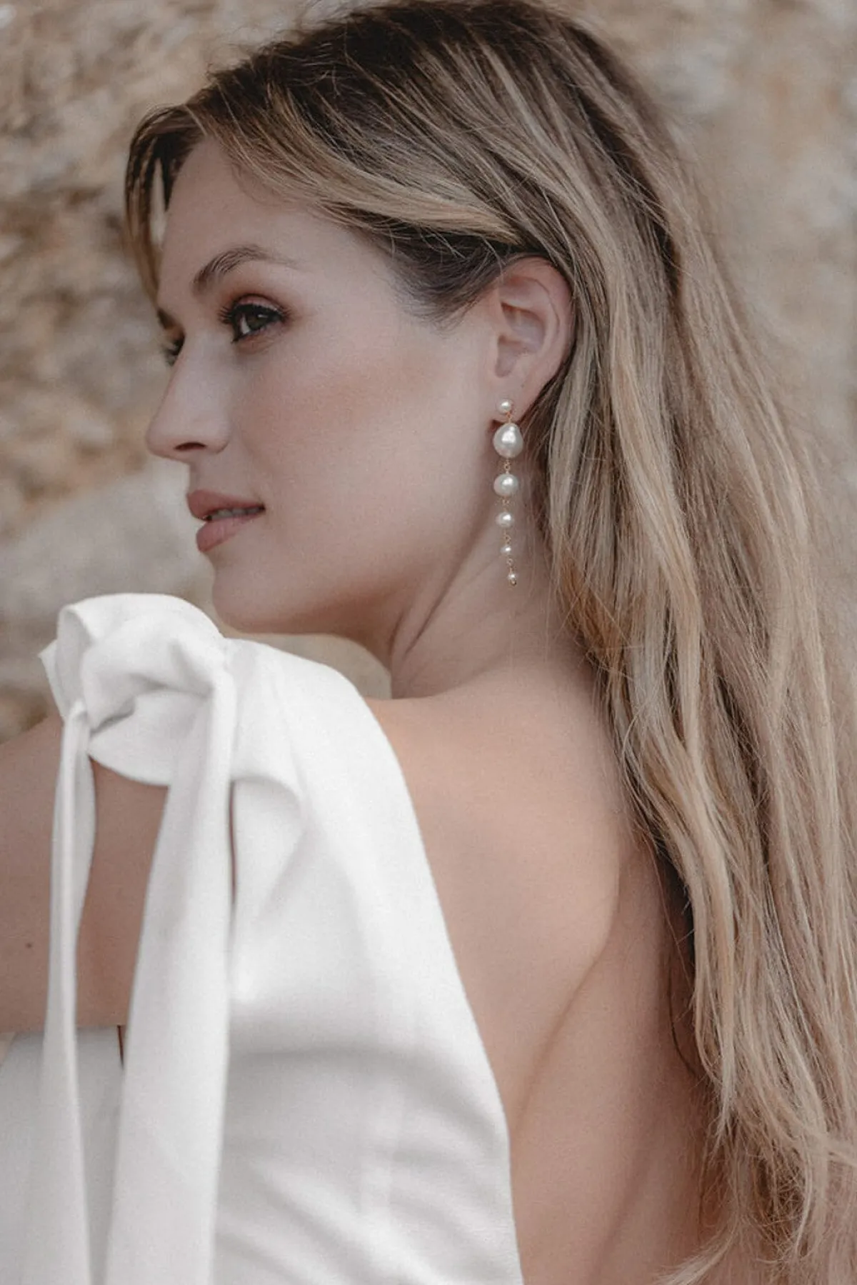 Lange Perlenohrhänger – Coastline>Juvelan Sale