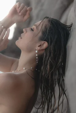 Lange Perlenohrhänger – Coastline><noscript><img width=