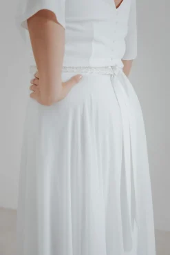 Langer Braut Rock aus Chiffon – Isla Curvy><noscript><img width=