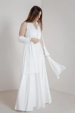 Langes Ballkleid zum Binden – Ballgown Ivory>twobirds Discount