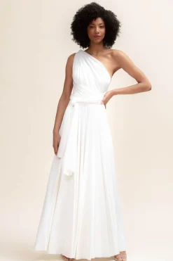 Langes Ballkleid zum Binden – Ballgown Ivory><noscript><img width=