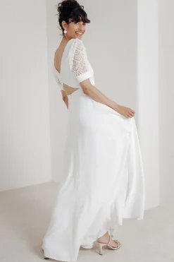 Maxi-Braut Rock mit Schlitz – Lunamae><noscript><img width=