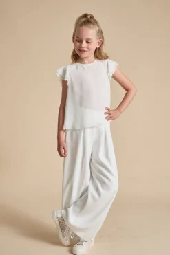 Mädchenhose in Ivory aus Crepe><noscript><img width=