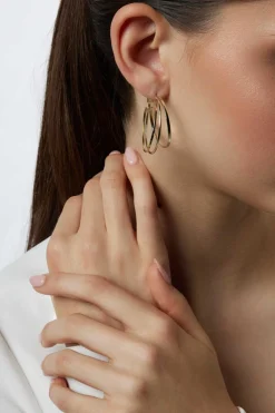 Mehrlagige Creolen in Gold>Poirier Outlet