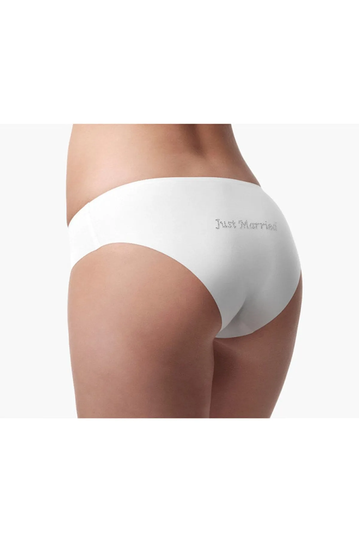 Nahtloser Mikrofaser-Slip "Just Married">Poirier