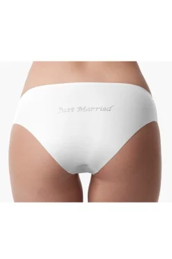 Nahtloser Mikrofaser-Slip "Just Married">Poirier