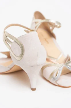 Offener Brautschuh mit Gold, Roségold, Silber - Exklusiv nur bei noni - Cecelia Blush>Rachel Simpson Discount