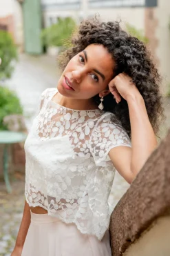 Ohrhänger mit großen Perlen – Saltwater Drops><noscript><img width=