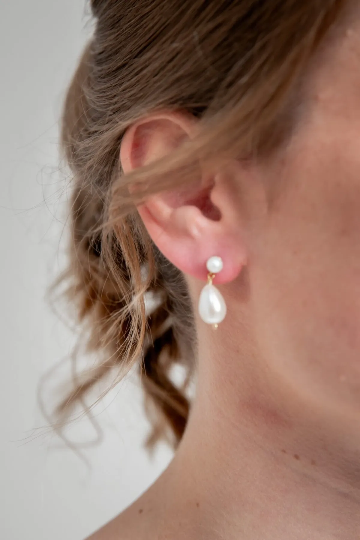 Ohrstecker mit ovalen Perlen – Penelope>Juvelan Discount