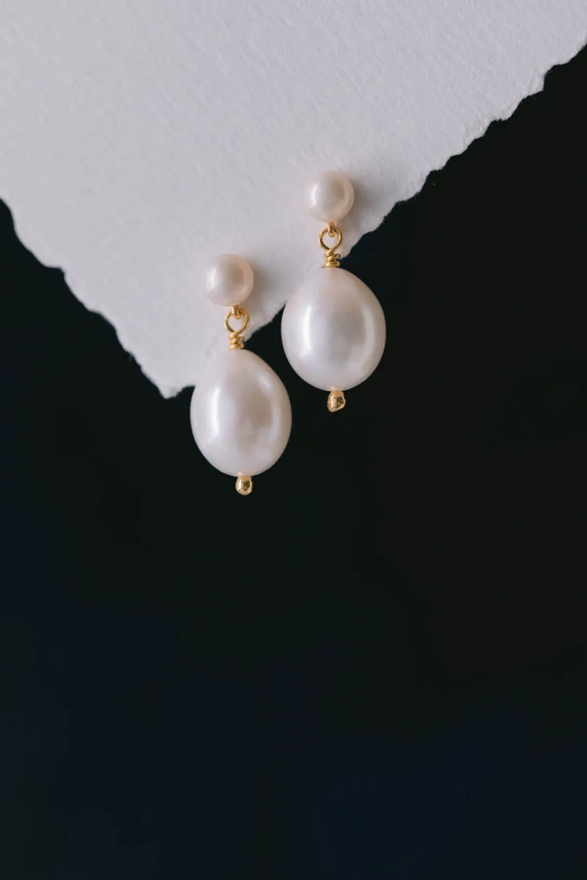 Ohrstecker mit ovalen Perlen – Penelope>Juvelan Discount