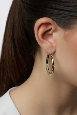 Ovalförmige Creolen in Gold><noscript><img width=