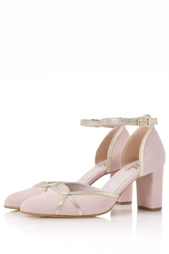 Pastellfarbene Brautschuhe – Nowi Powder Pink Suede>Elsa Coloured Shoes Sale