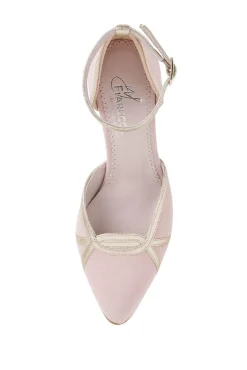 Pastellfarbene Brautschuhe – Nowi Powder Pink Suede><noscript><img width=