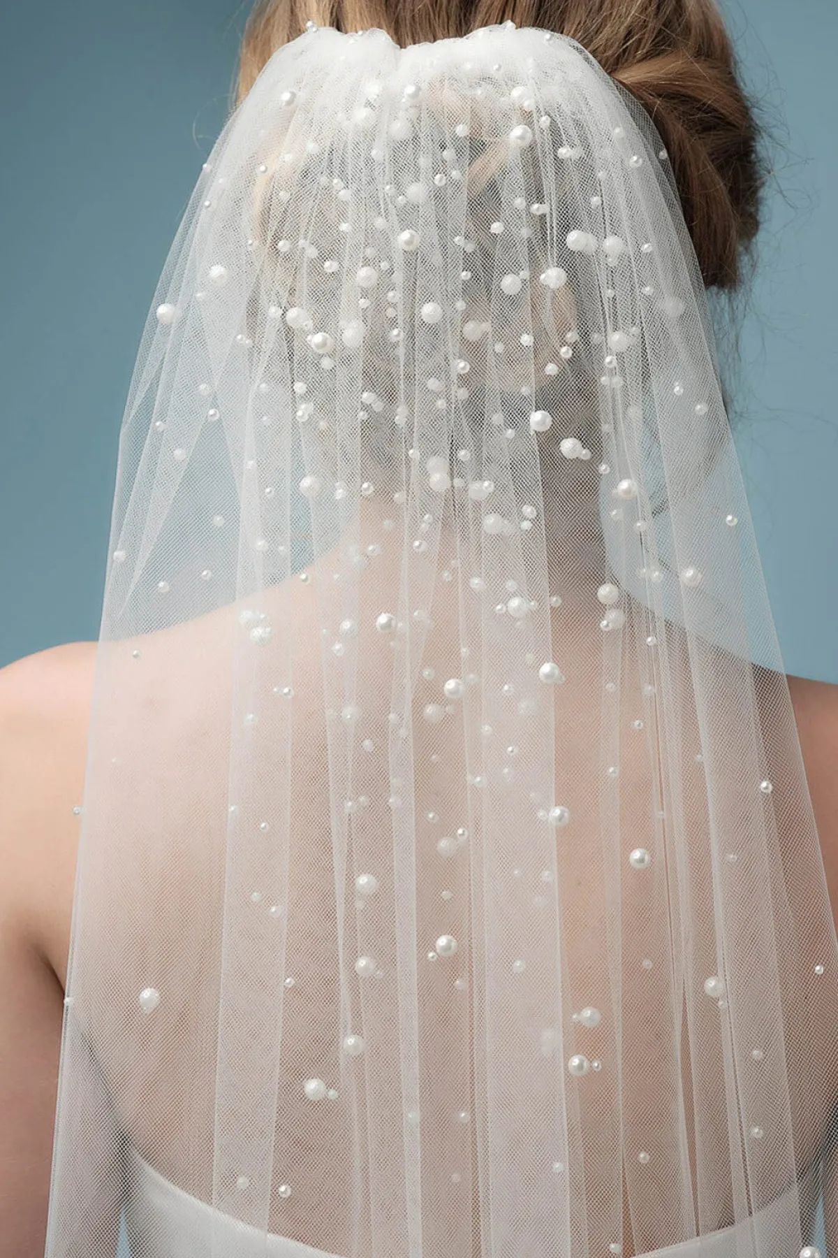 Perlenschleier in Chapel-Länge>Poirier Clearance