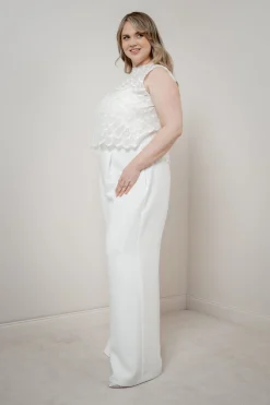 Plus Size Braut Hose mit weitem Bein – Zari Curvy><noscript><img width=