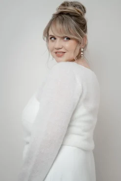 Plus Size Braut Pullover aus Mohair-Strickmix – Suvi Curvy>noni Best
