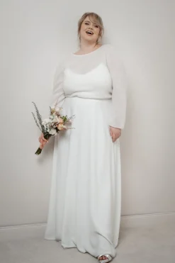 Plus Size Braut Pullover aus Mohair-Strickmix – Suvi Curvy>noni Best