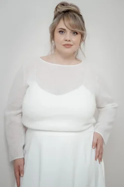 Plus Size Braut Pullover aus Mohair-Strickmix – Suvi Curvy><noscript><img width=