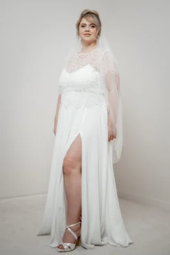 Plus Size Braut Rock aus Chiffon – Jona Curvy>noni Outlet