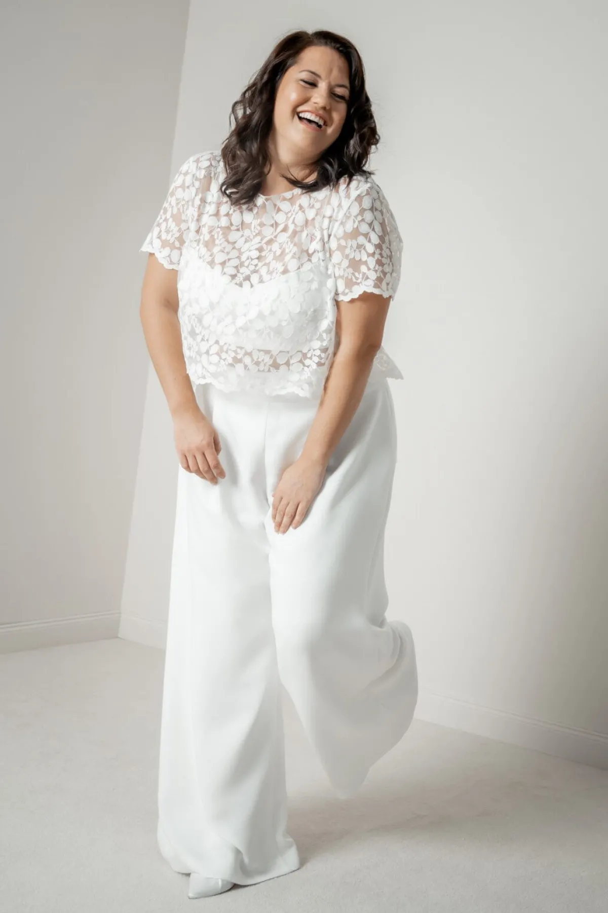 Plus Size Braut Top aus Blätterspitze – Aza Curvy>noni Hot