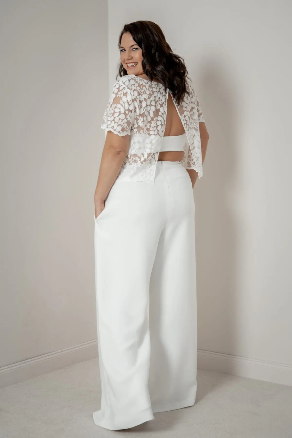 Plus Size Braut Top aus Blätterspitze – Aza Curvy>noni Hot