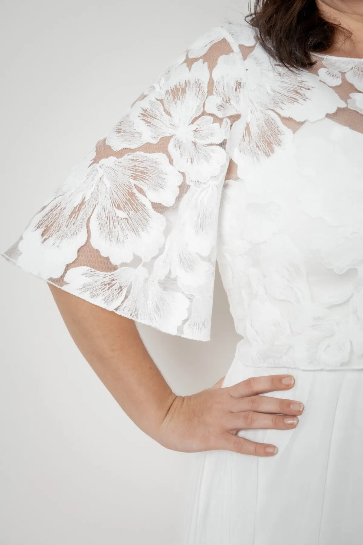 Plus Size Braut Top aus Blütenspitze – Philina Curvy>noni Hot