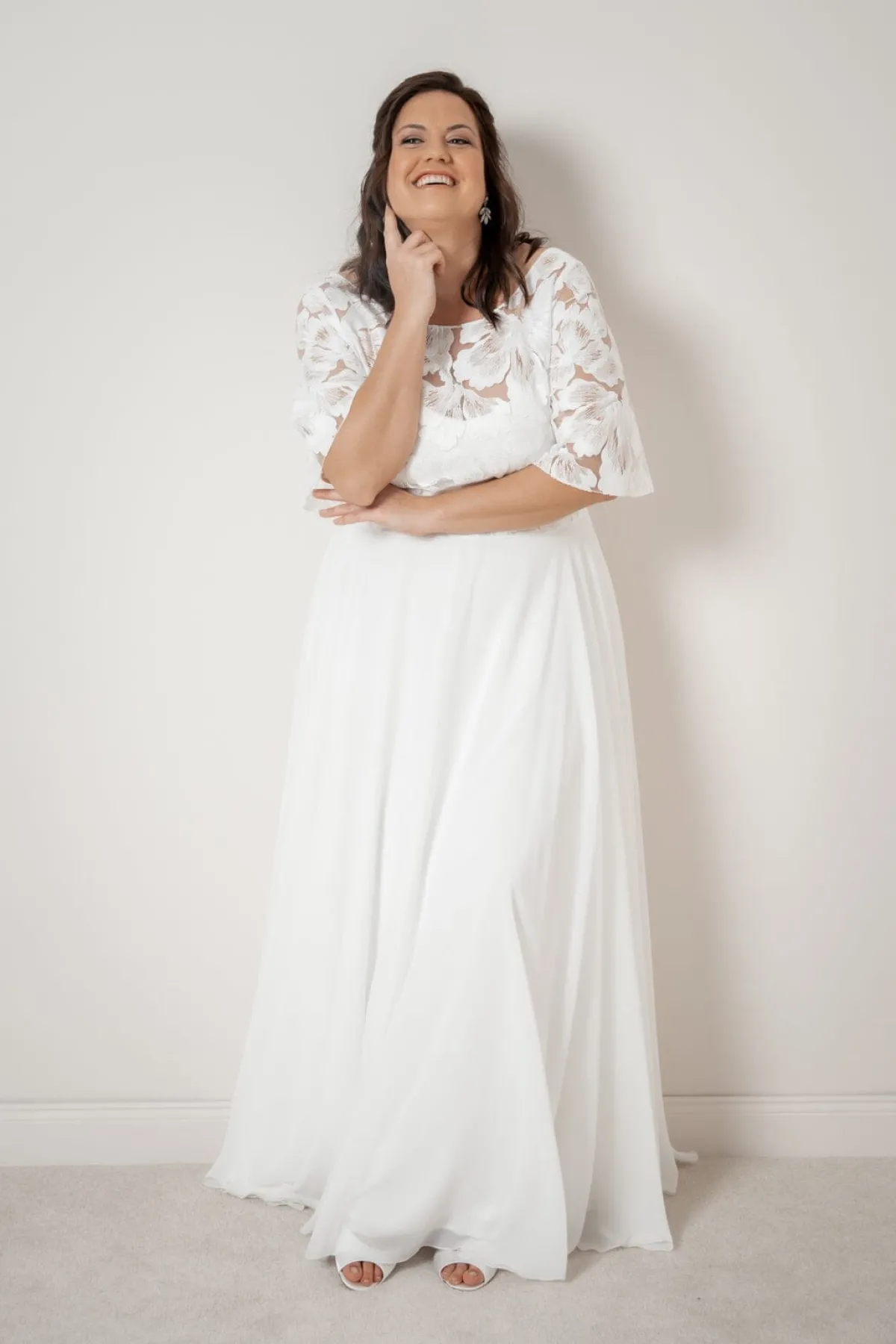 Plus Size Braut Top aus Blütenspitze – Philina Curvy>noni Hot