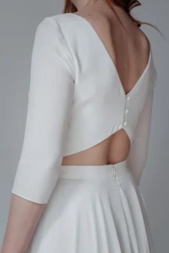 Puristisches Braut Top mit Rückendetails – Ona by you>noni Online