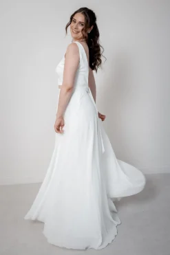 Rückenfreies Braut Top – Liza Ivory Eco><noscript><img width=